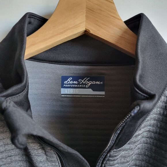Ben Hogan Men Quarter Zip Sweatshirt Large Size - Picture 2 of 10